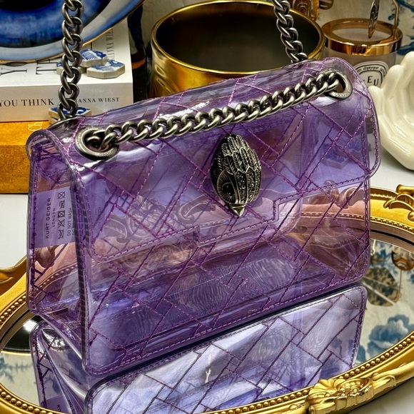 🆕 KURT GEIGER LONDON 🧿 NWOT Mini Kensington Crossbody Bag, Light Purp - Picture 15 of 16